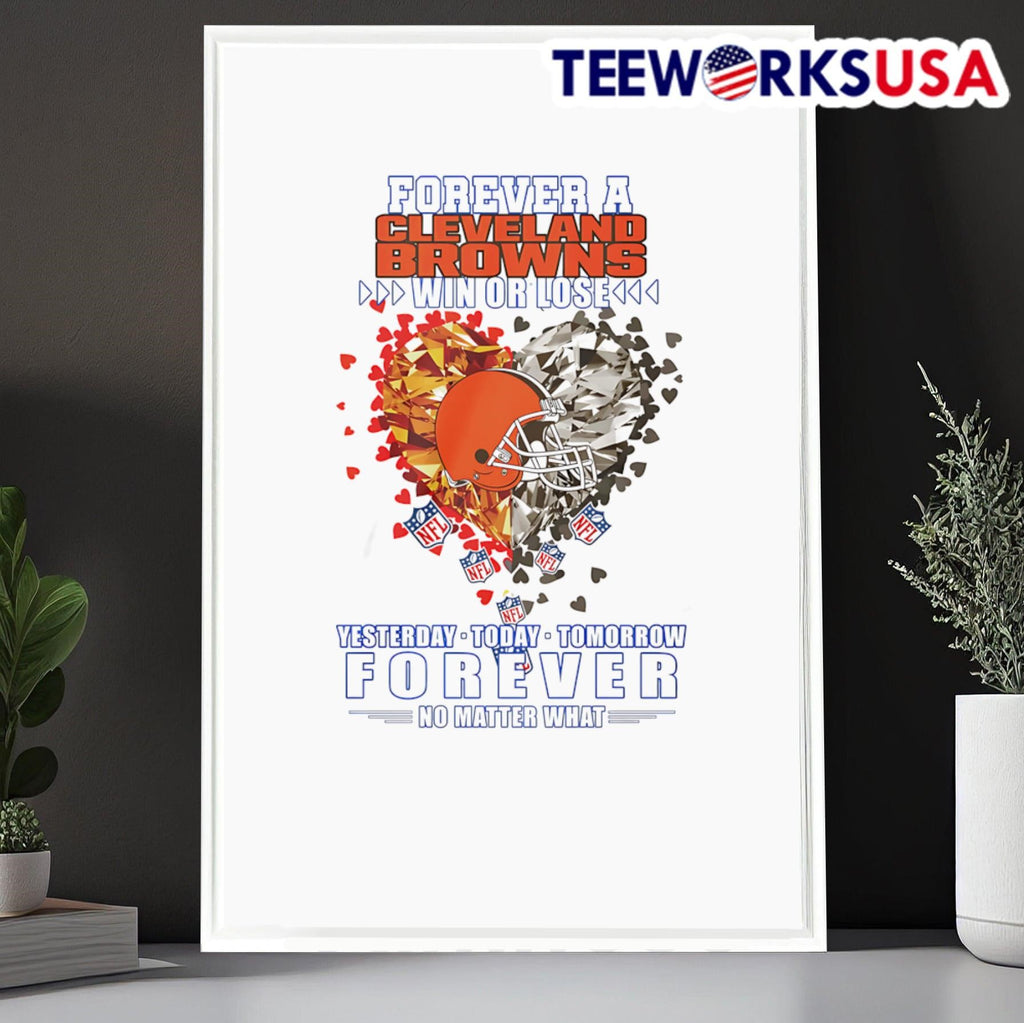 Forever a Cleveland Browns win or lose yesterday - Adult & Kids T-Shirts, Sweatshirts & Hoodies apparel design preview 6