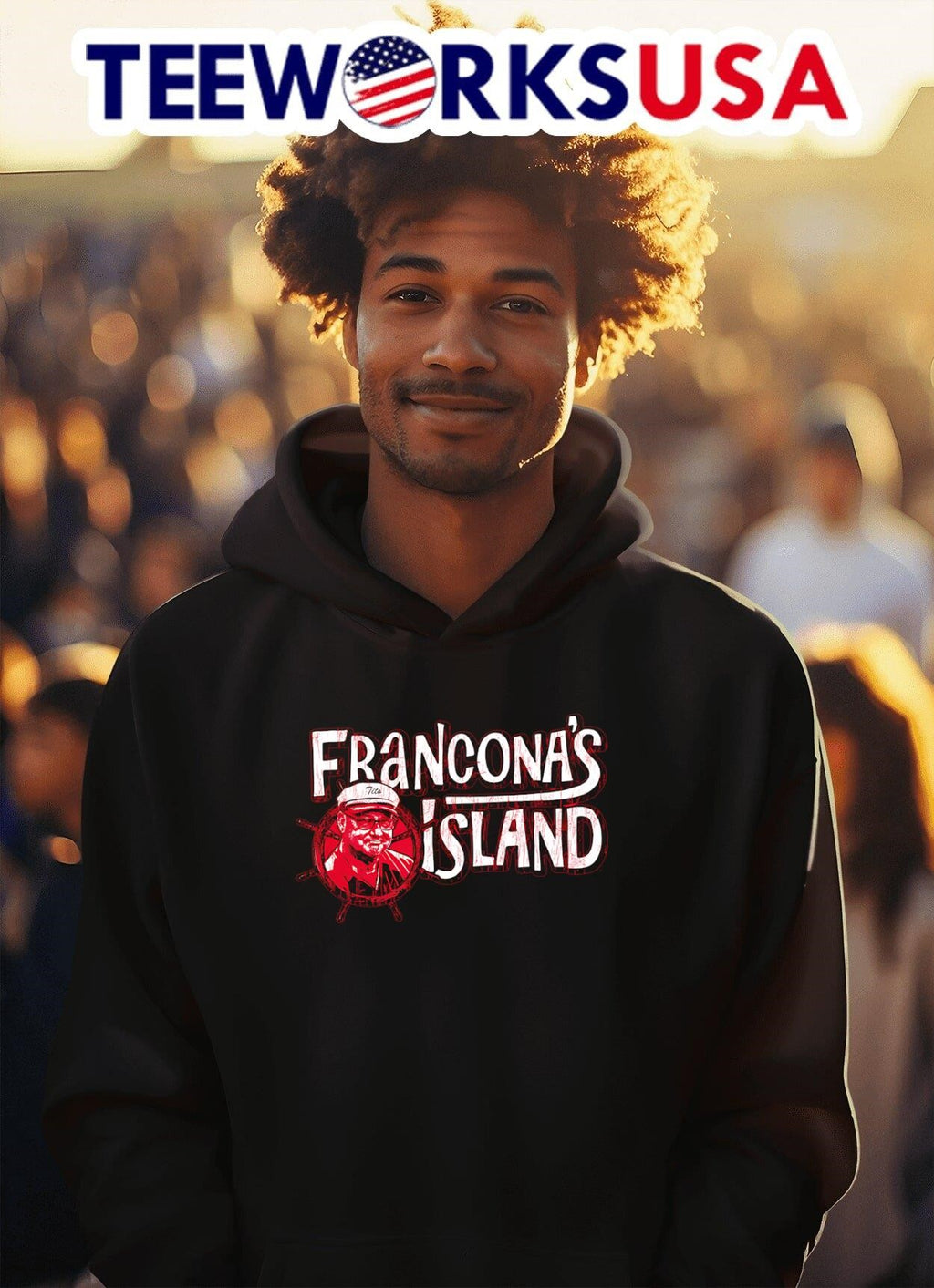 Francona's Island - Adult & Kids T-Shirts, Sweatshirts & Hoodies apparel design preview 2