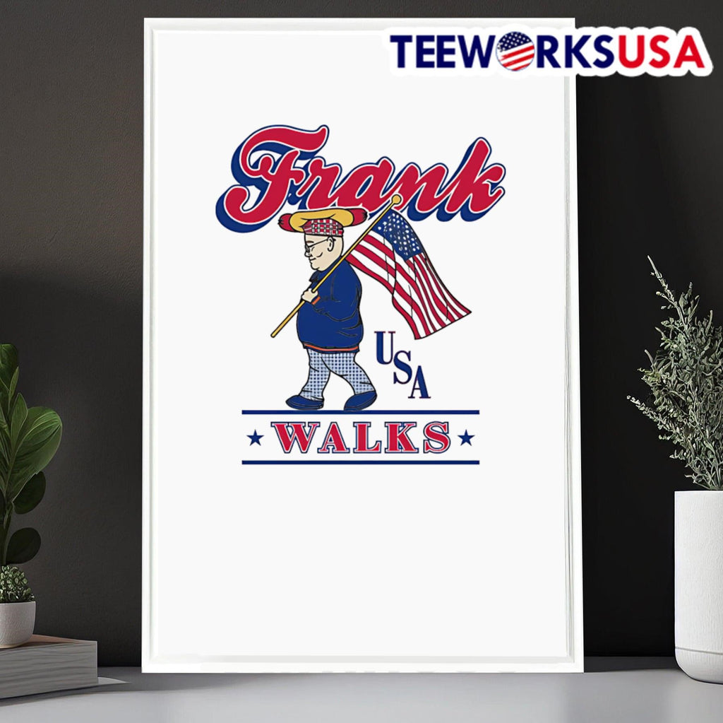 Frank Walks USA flag - Adult & Kids T-Shirts, Sweatshirts & Hoodies apparel design preview 6