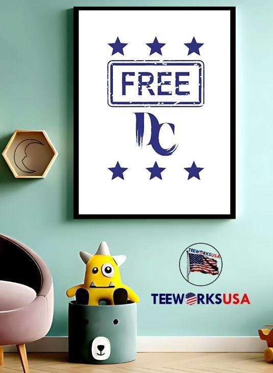 Free DC protest Washington statehood - Adult & Kids T-Shirts, Sweatshirts & Hoodies apparel design preview 3