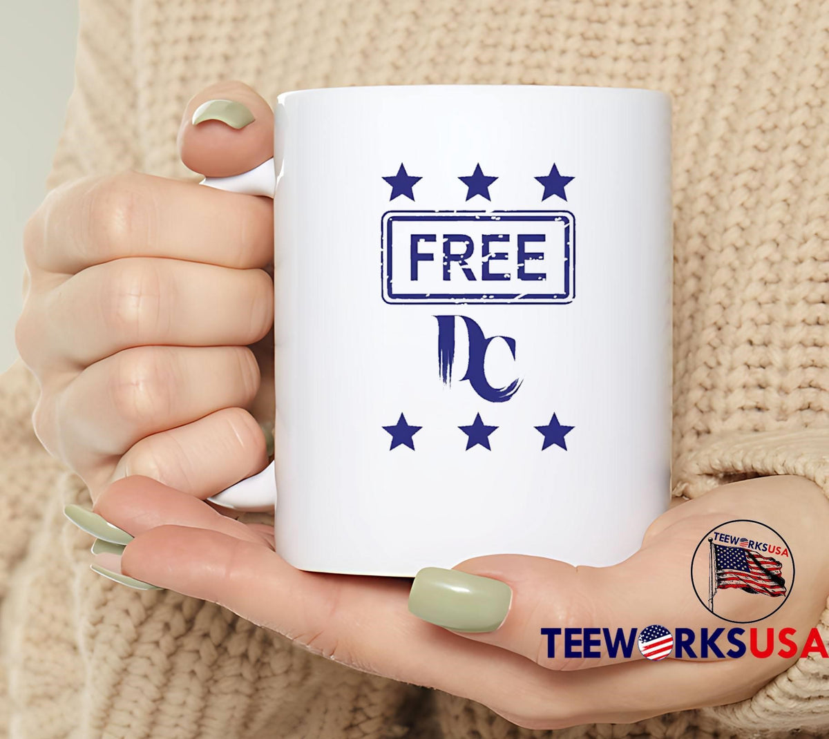 Free DC protest Washington statehood - Adult & Kids T-Shirts, Sweatshirts & Hoodies apparel design preview 6