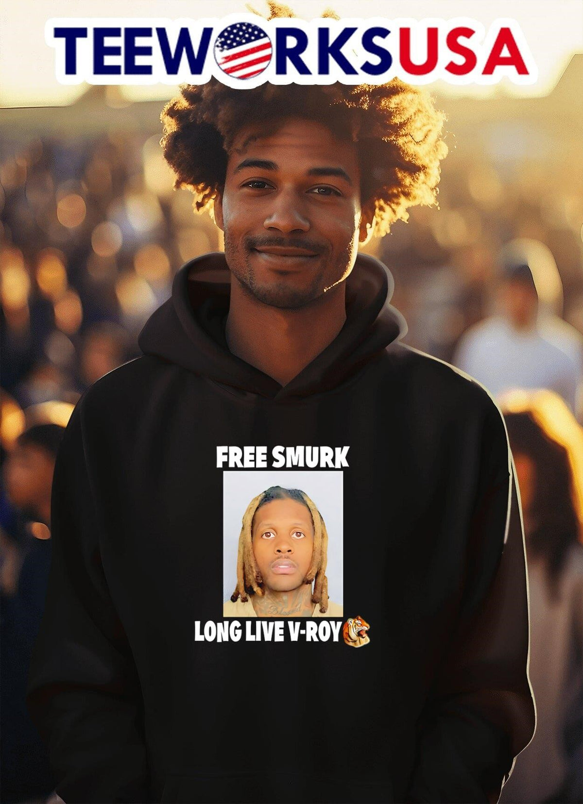 Free Smurk long live V-roy - Adult & Kids T-Shirts, Sweatshirts & Hoodies apparel design preview 2