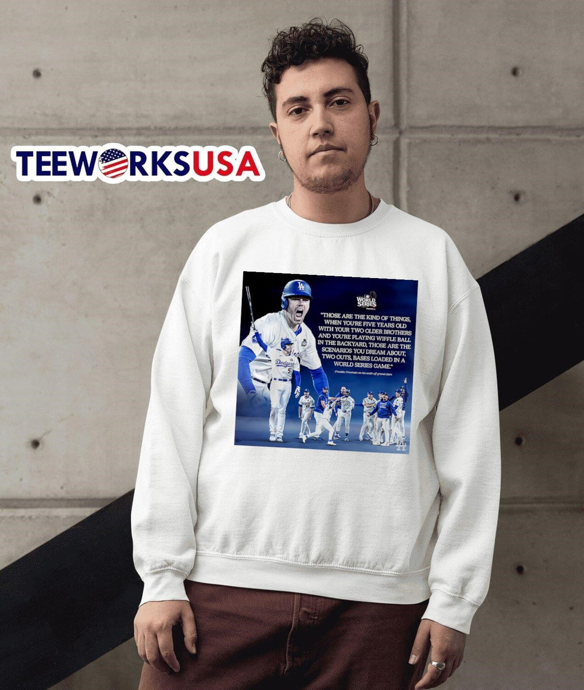 Freeman sealing victory for the Dodgers today - Adult & Kids T-Shirts, Sweatshirts & Hoodies apparel design preview 3