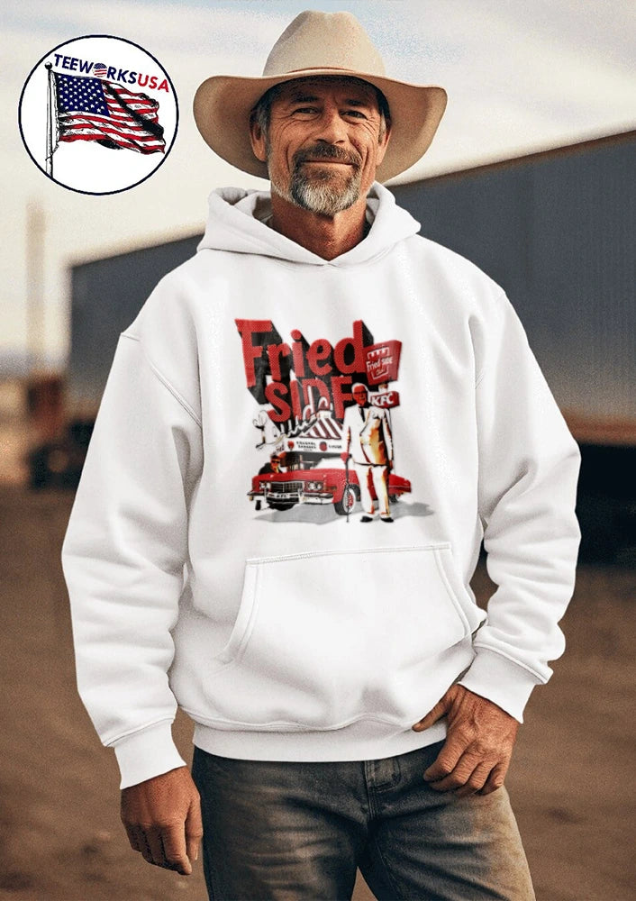 Fried Side Club Colonel Sanders KFC Kentucky Luude - Adult & Kids T-Shirts, Sweatshirts & Hoodies apparel design preview 3