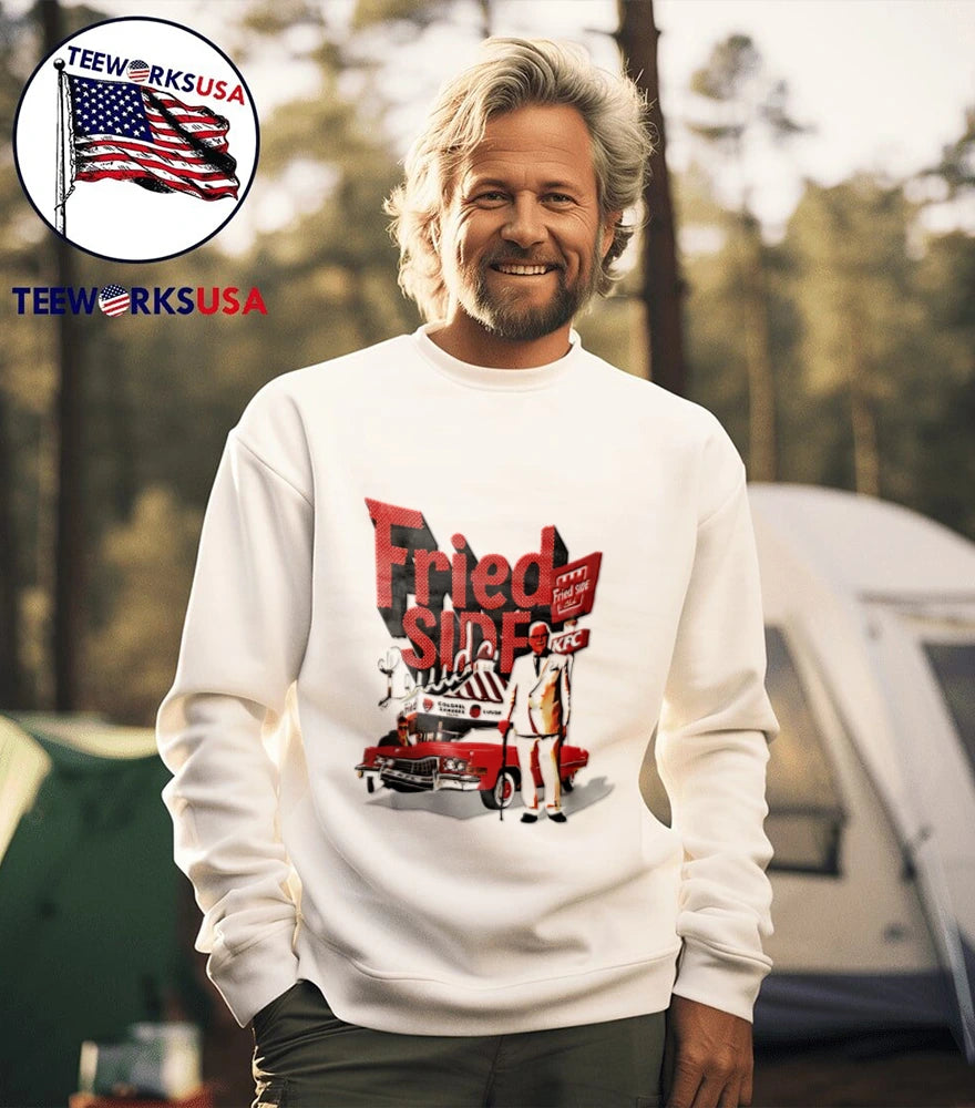 Fried Side Club Colonel Sanders KFC Kentucky Luude - Adult & Kids T-Shirts, Sweatshirts & Hoodies apparel design preview 5