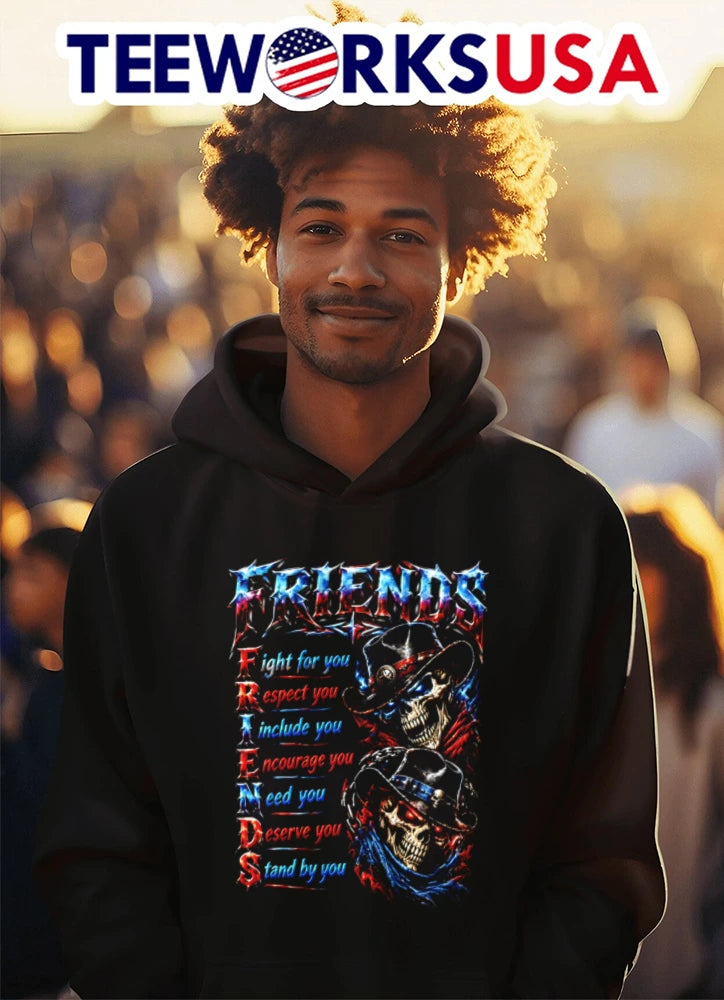 Friends Fight For You Respect Include Encourage Need - Adult & Kids T-Shirts, Sweatshirts & Hoodies apparel design preview 3