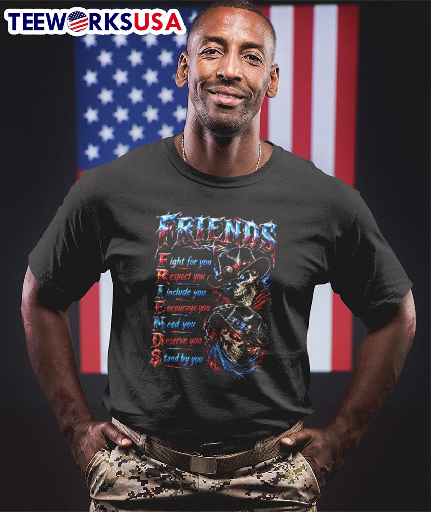 Friends Fight For You Respect Include Encourage Need - Adult & Kids T-Shirts, Sweatshirts & Hoodies apparel design preview 1
