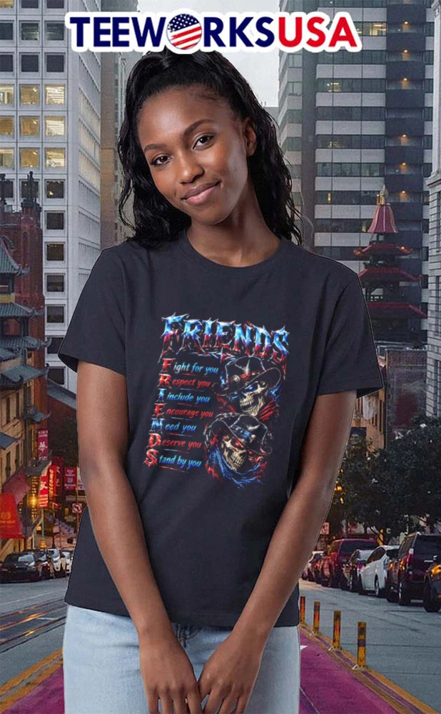 Friends Fight For You Respect Include Encourage Need - Adult & Kids T-Shirts, Sweatshirts & Hoodies apparel design preview 2