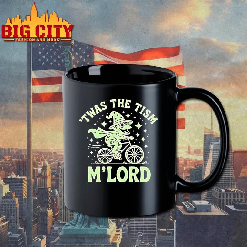 Frog Witch Riding Bicycle Twas The Tism Mlord My - Adult & Kids T-Shirts, Sweatshirts & Hoodies apparel design preview 3