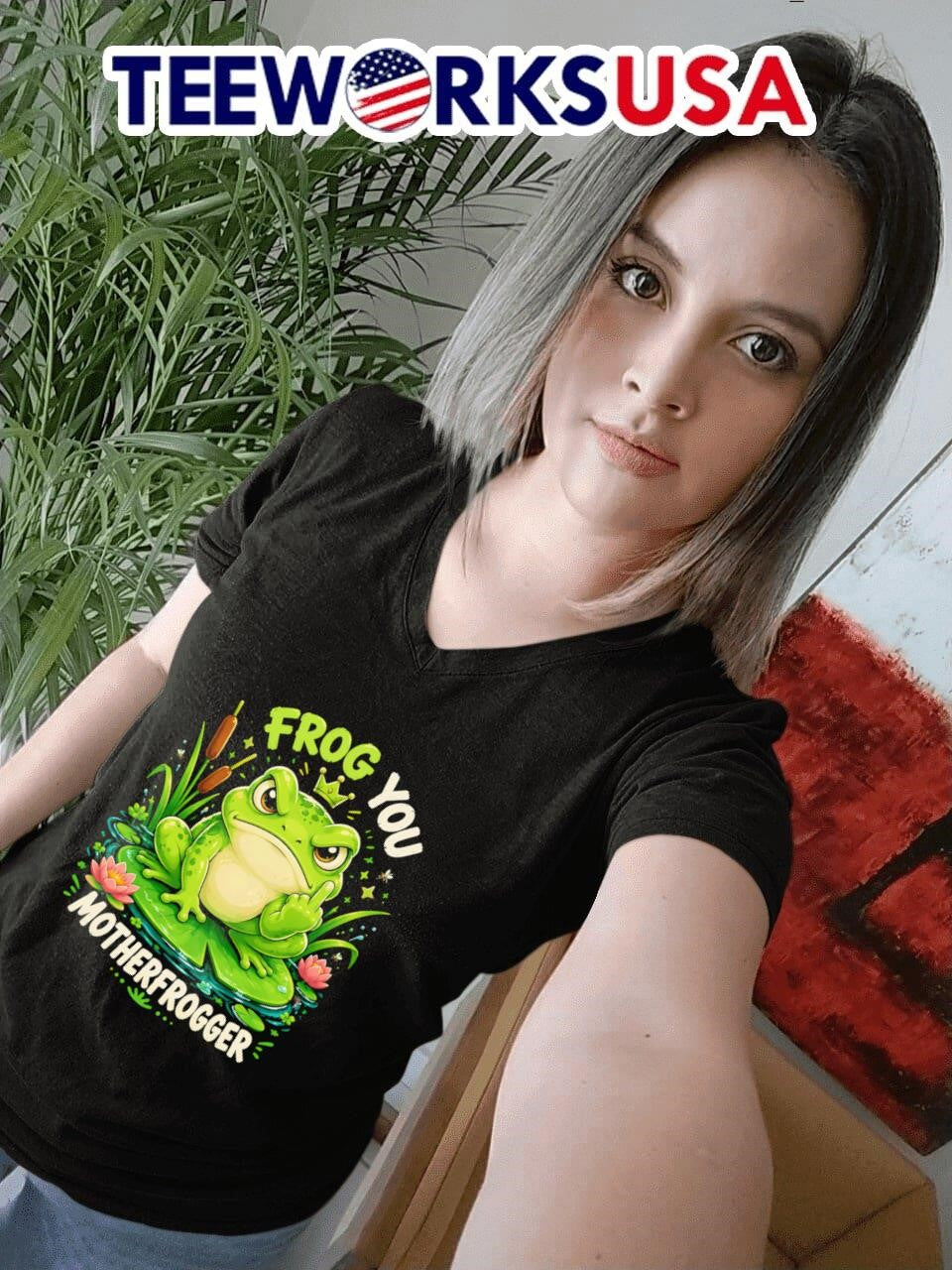 Frog You Motherfrogger - Adult & Kids T-Shirts, Sweatshirts & Hoodies apparel design preview 7