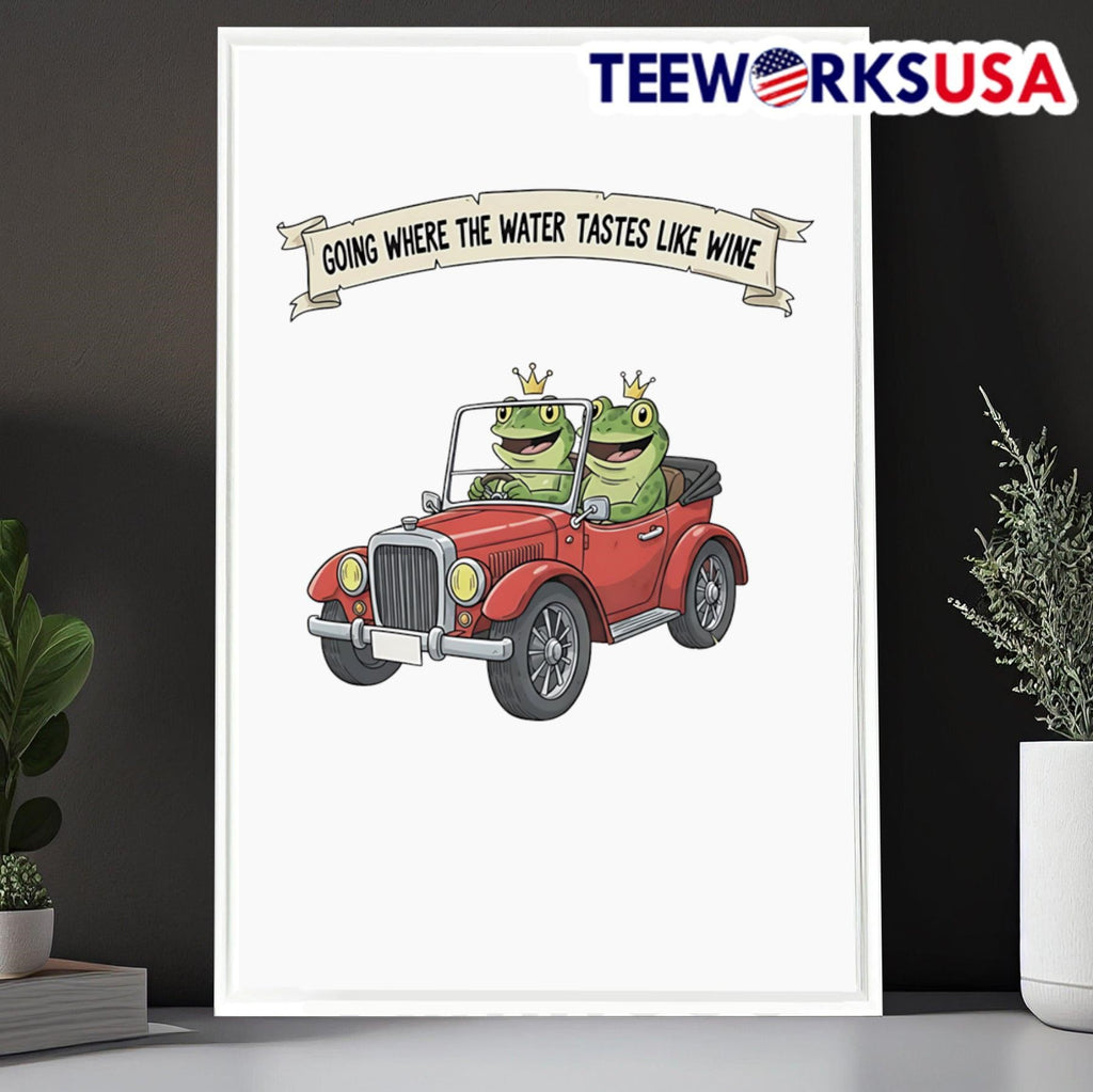 Frog going where the water tastes like wine - Adult & Kids T-Shirts, Sweatshirts & Hoodies apparel design preview 6