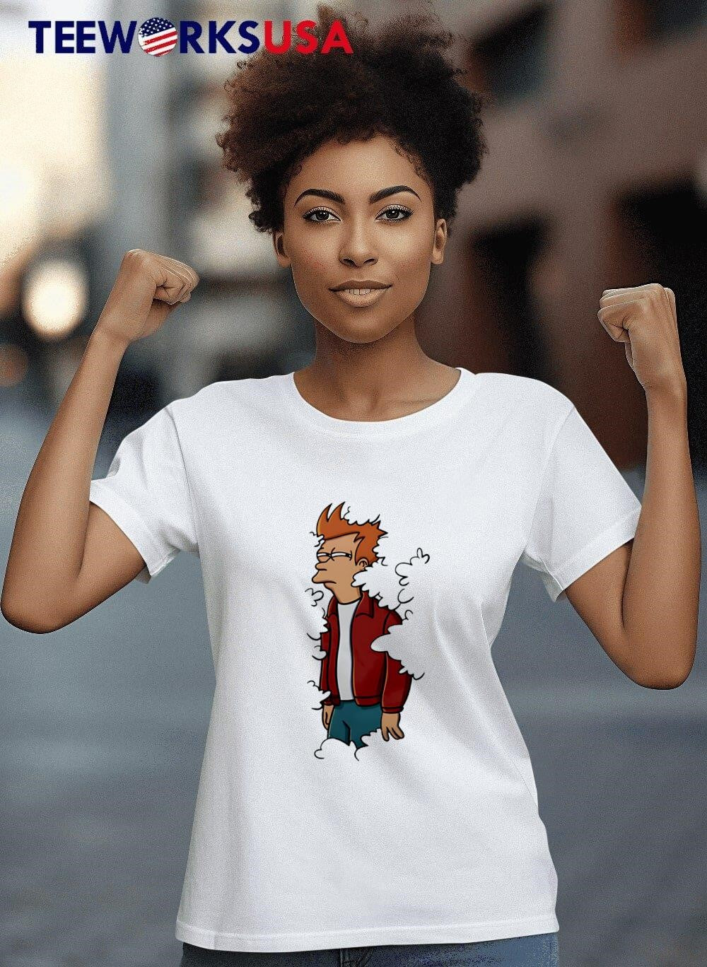 Fry Emerging From The Bush funny - Adult & Kids T-Shirts, Sweatshirts & Hoodies apparel design preview 4