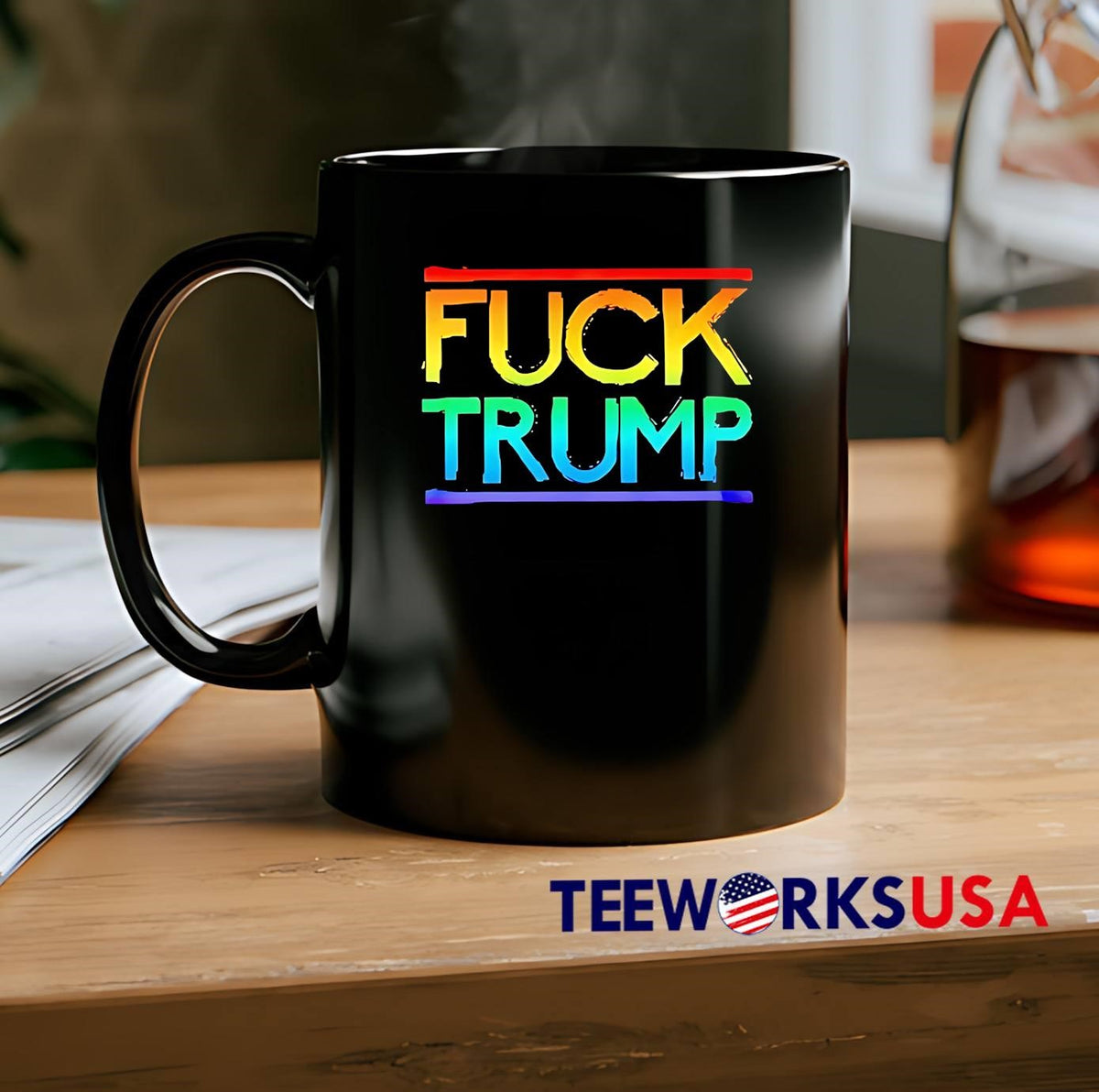 Fuck Trump pride - Adult & Kids T-Shirts, Sweatshirts & Hoodies apparel design preview 2