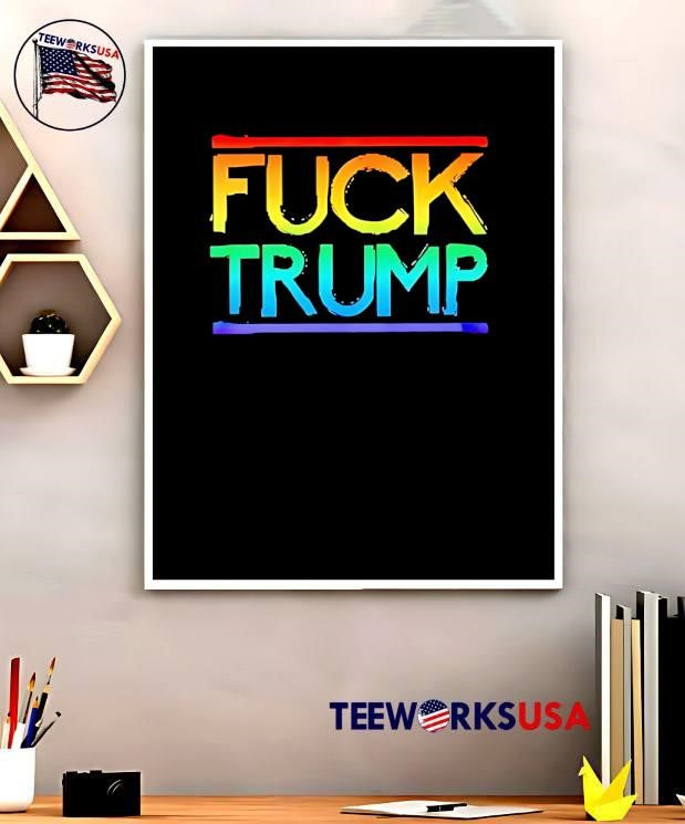 Fuck Trump pride - Adult & Kids T-Shirts, Sweatshirts & Hoodies apparel design preview 5