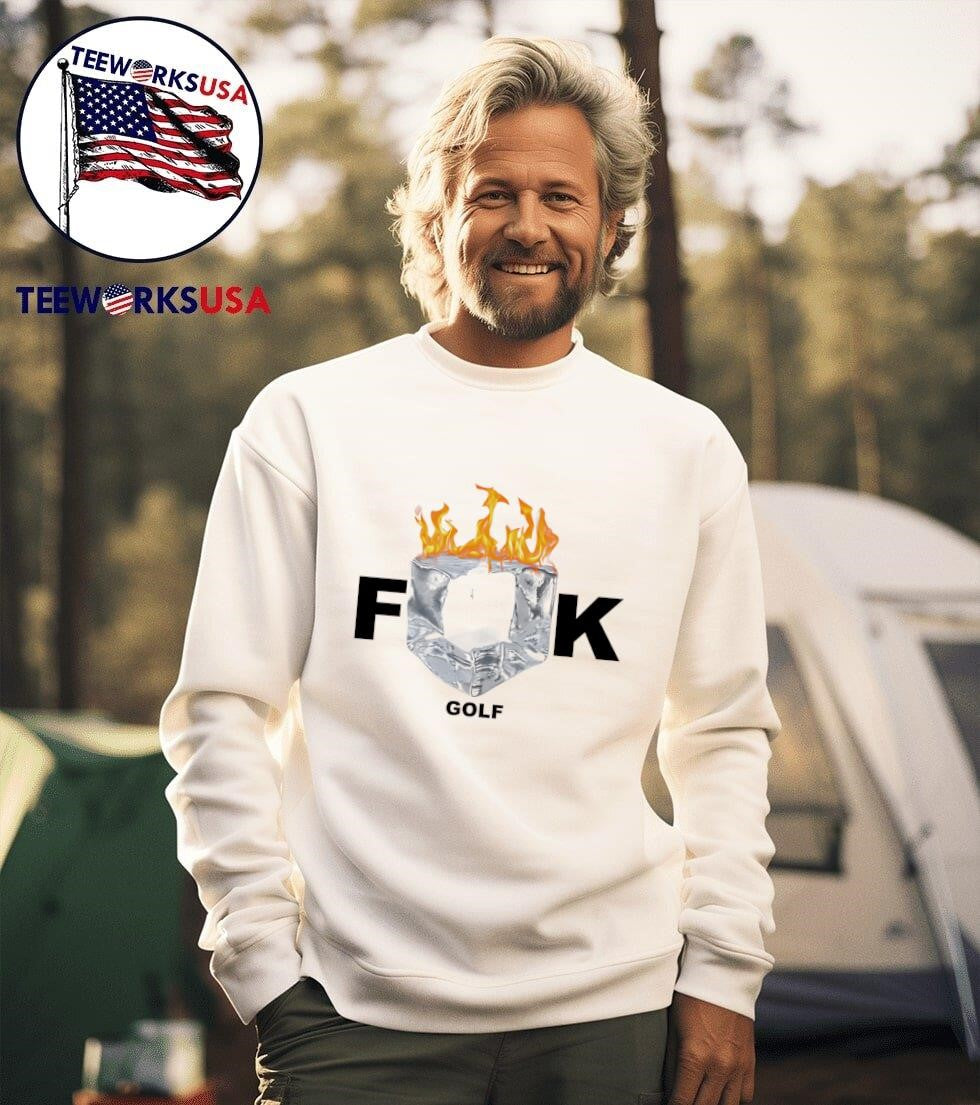 Fuck golf fire - Adult & Kids T-Shirts, Sweatshirts & Hoodies apparel design preview 3