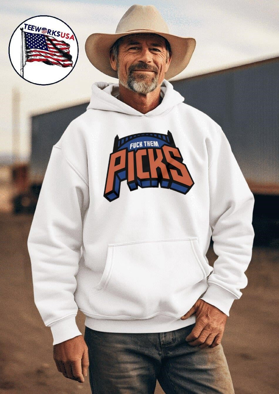 Fuck them Picks New York Knicks - Adult & Kids T-Shirts, Sweatshirts & Hoodies apparel design preview 2