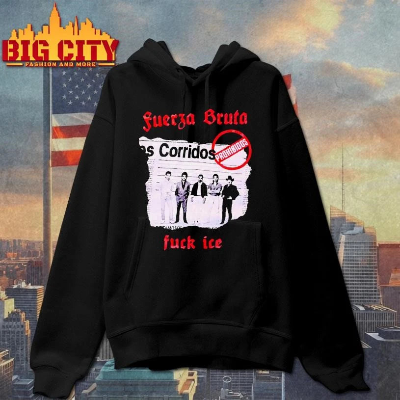 Fuerza Bruta Los Corridos Prohibidos Mexican Band - Adult & Kids T-Shirts, Sweatshirts & Hoodies apparel design preview 2