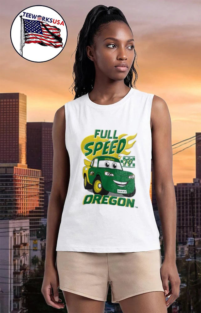 Full Speed To Oregon Ducks Car - Adult & Kids T-Shirts, Sweatshirts & Hoodies apparel design preview 6