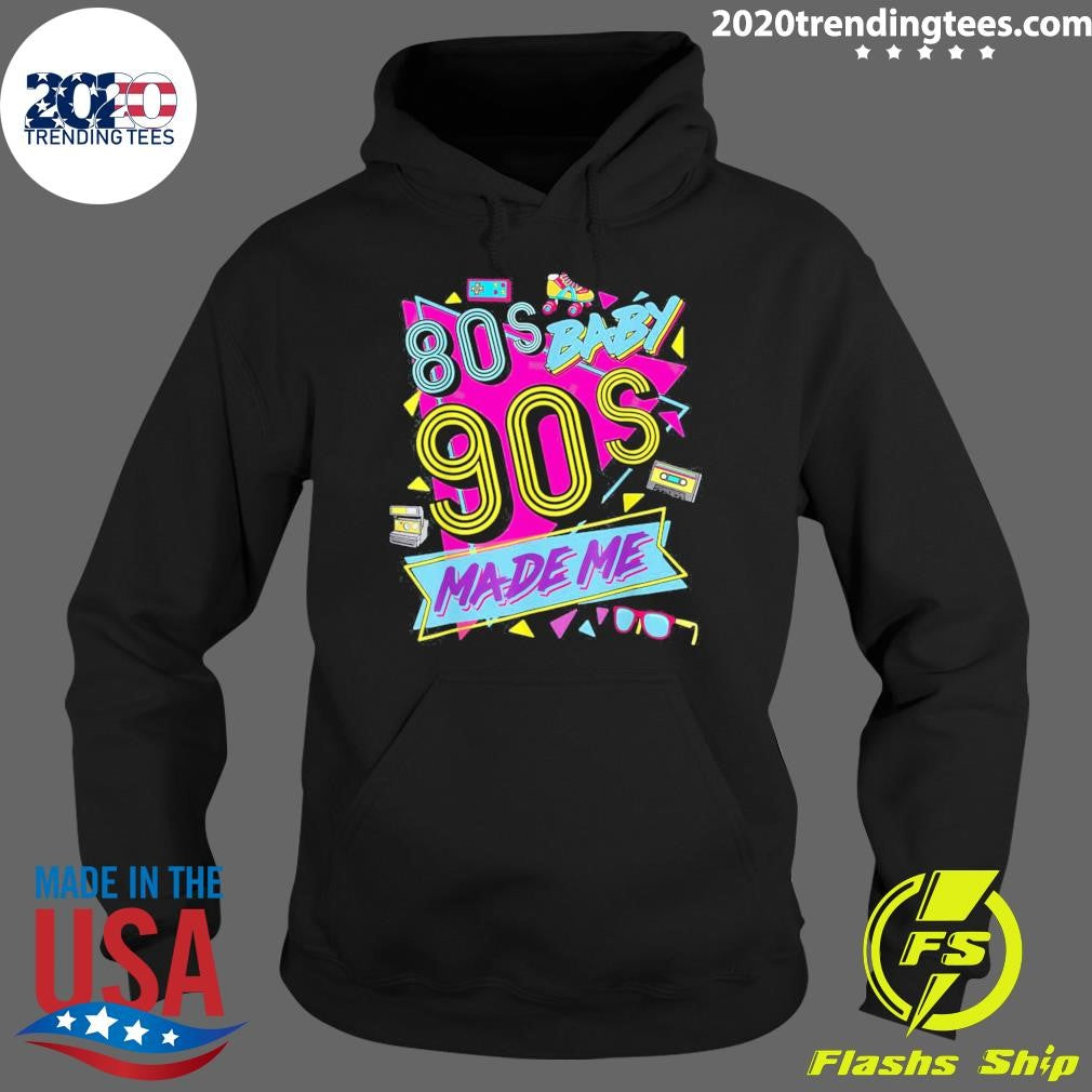 Funny 80's Baby 90's Made Me - Adult & Kids T-Shirts, Sweatshirts & Hoodies apparel design preview 2