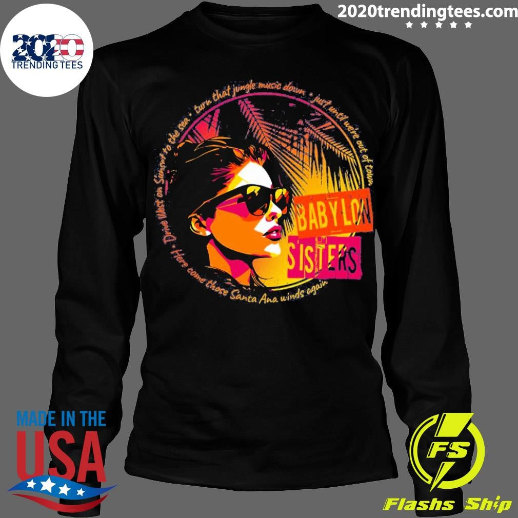 Funny Babylon Sisters Sunset Design Iconic - Adult & Kids T-Shirts, Sweatshirts & Hoodies apparel design preview 4