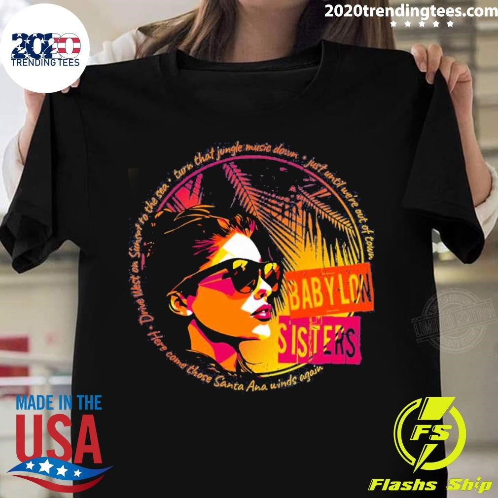 Funny Babylon Sisters Sunset Design Iconic - Adult & Kids T-Shirts, Sweatshirts & Hoodies apparel design preview 1