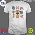 Funny Back To School Coquette Bow Bus Books - Adult & Kids T-Shirts, Sweatshirts & Hoodies apparel design preview 1