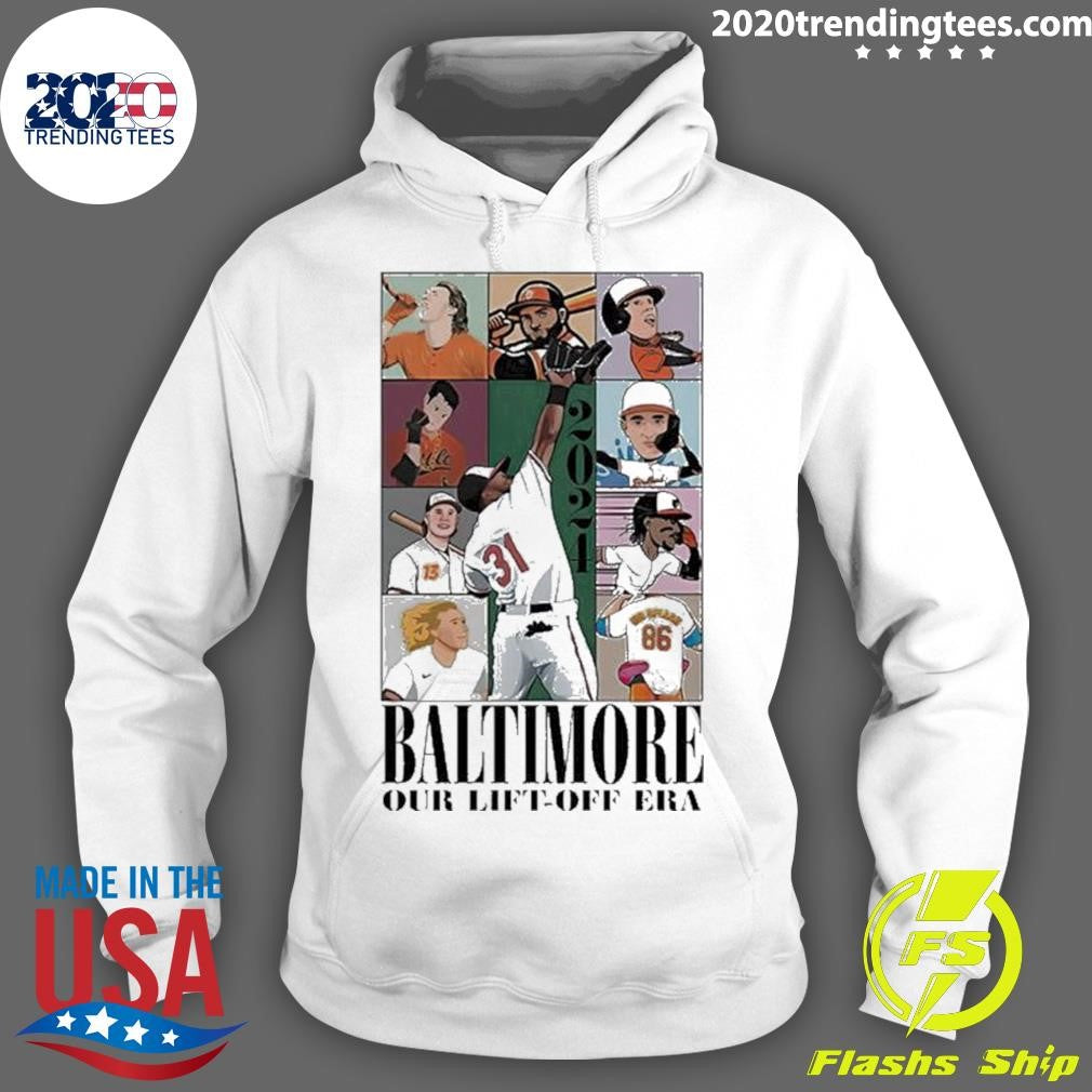 Funny Baltimore Our Lift-off Era Baseball - Adult & Kids T-Shirts, Sweatshirts & Hoodies apparel design preview 2