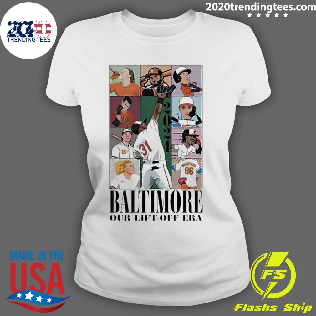 Funny Baltimore Our Lift-off Era Baseball - Adult & Kids T-Shirts, Sweatshirts & Hoodies apparel design preview 3