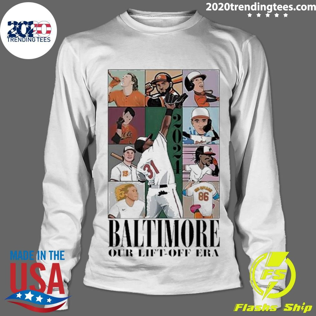 Funny Baltimore Our Lift-off Era Baseball - Adult & Kids T-Shirts, Sweatshirts & Hoodies apparel design preview 4
