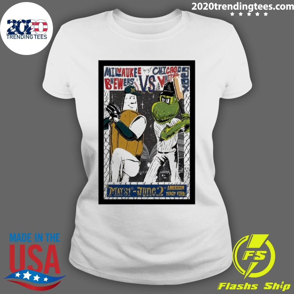 Funny Brewers X White Sox At American Family Field - Adult & Kids T-Shirts, Sweatshirts & Hoodies apparel design preview 3