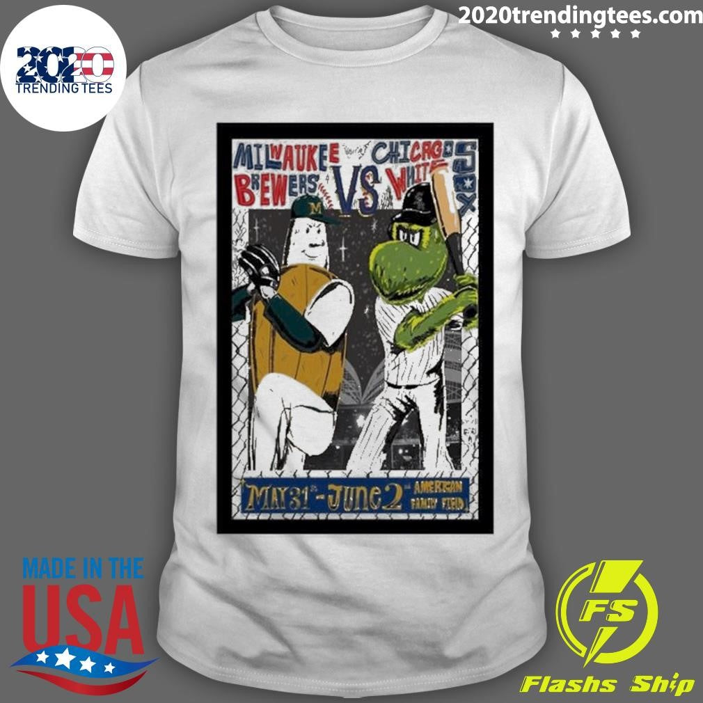 Funny Brewers X White Sox At American Family Field - Adult & Kids T-Shirts, Sweatshirts & Hoodies apparel design preview 1