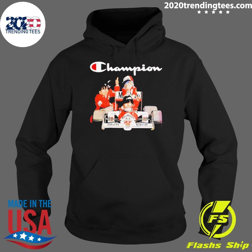 Funny Champion Formula 1 Goku Family - Adult & Kids T-Shirts, Sweatshirts & Hoodies apparel design preview 2