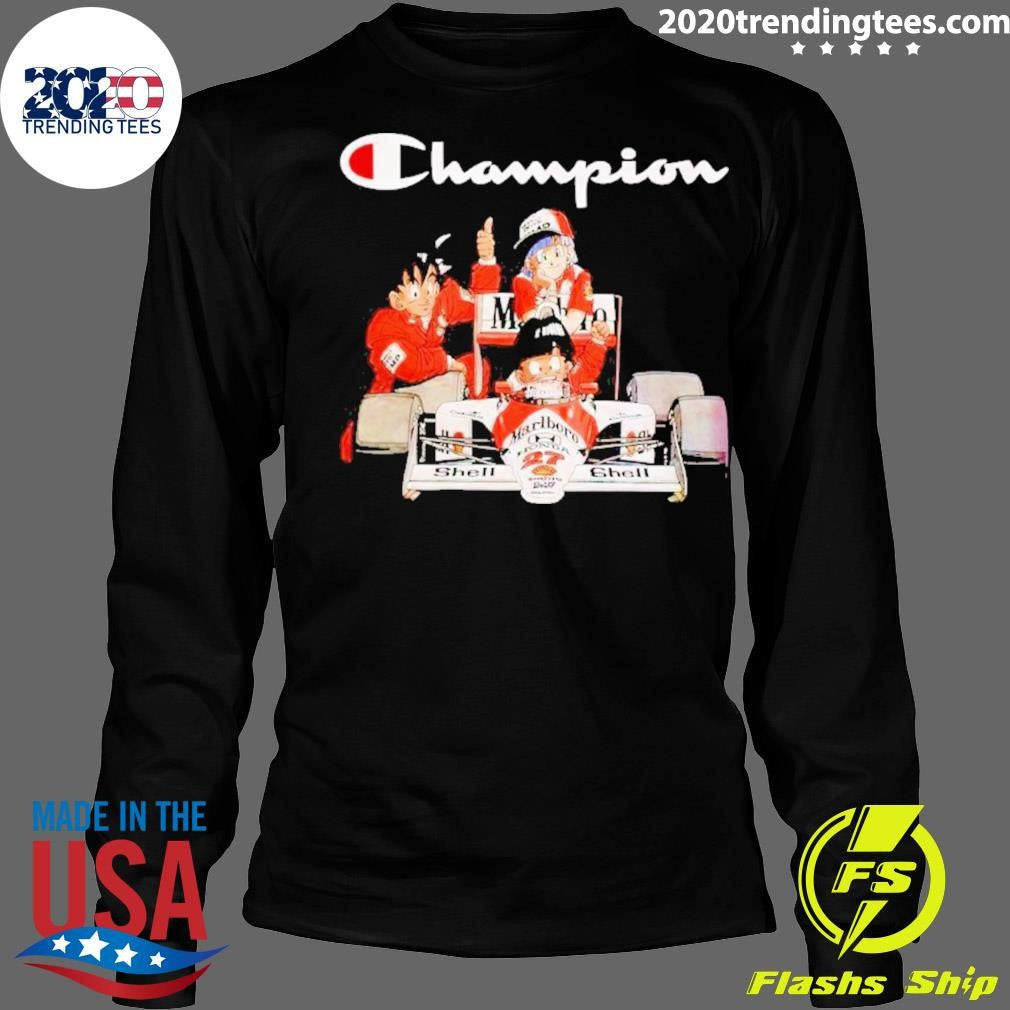 Funny Champion Formula 1 Goku Family - Adult & Kids T-Shirts, Sweatshirts & Hoodies apparel design preview 4