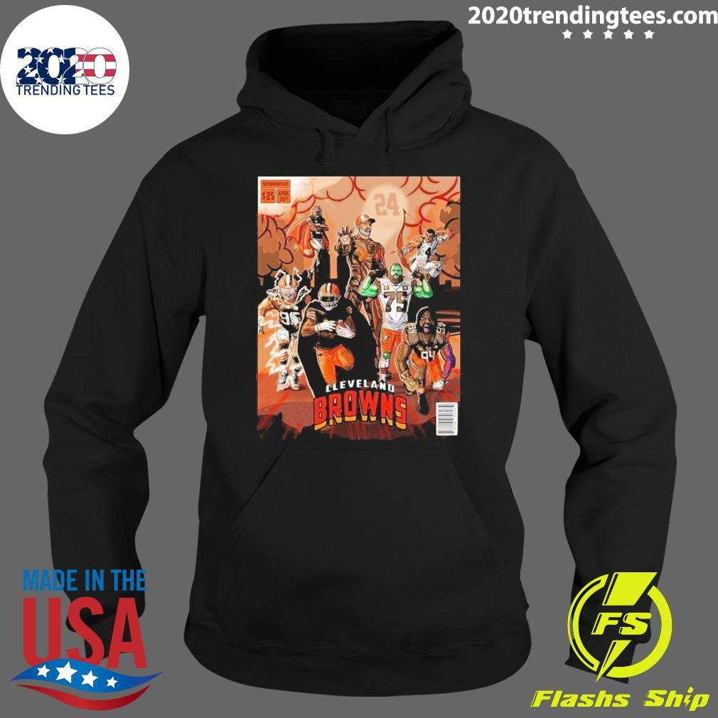Funny Cleveland Browns Poster For National Superhero - Adult & Kids T-Shirts, Sweatshirts & Hoodies apparel design preview 2
