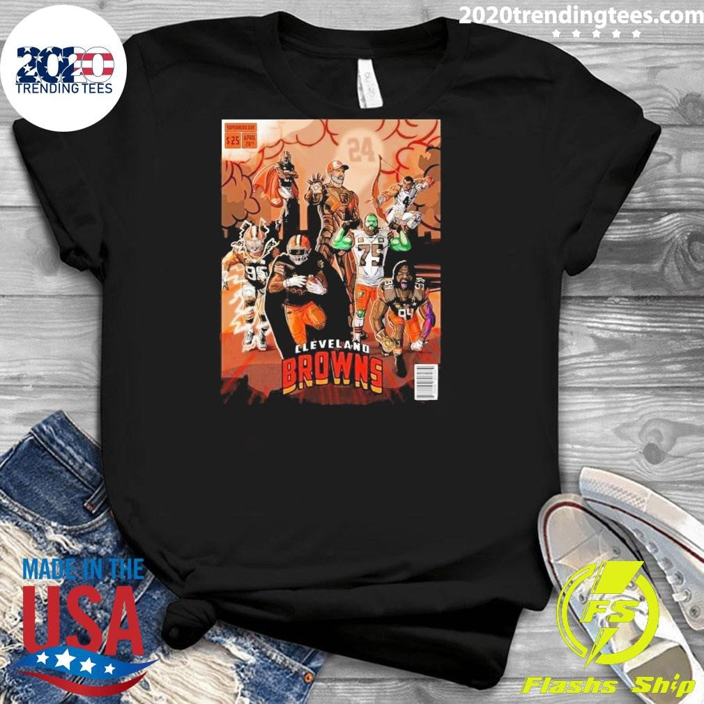 Funny Cleveland Browns Poster For National Superhero - Adult & Kids T-Shirts, Sweatshirts & Hoodies apparel design preview 3