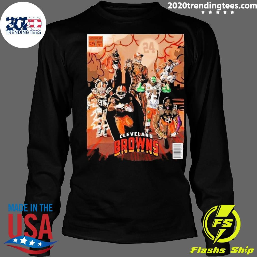 Funny Cleveland Browns Poster For National Superhero - Adult & Kids T-Shirts, Sweatshirts & Hoodies apparel design preview 4