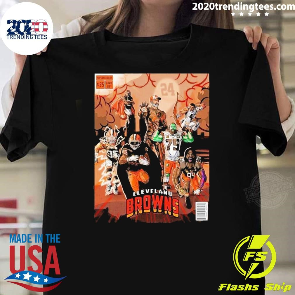 Funny Cleveland Browns Poster For National Superhero - Adult & Kids T-Shirts, Sweatshirts & Hoodies apparel design preview 1