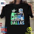 Funny Dallas Stars Jason Robertson Nikola Jokic - Adult & Kids T-Shirts, Sweatshirts & Hoodies apparel design preview 1