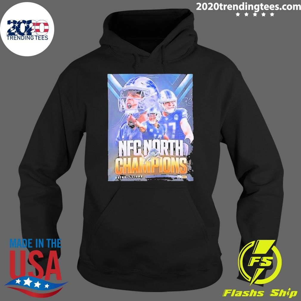 Funny Detroit Lions 2023 Nfc North Division Champions - Adult & Kids T-Shirts, Sweatshirts & Hoodies apparel design preview 2