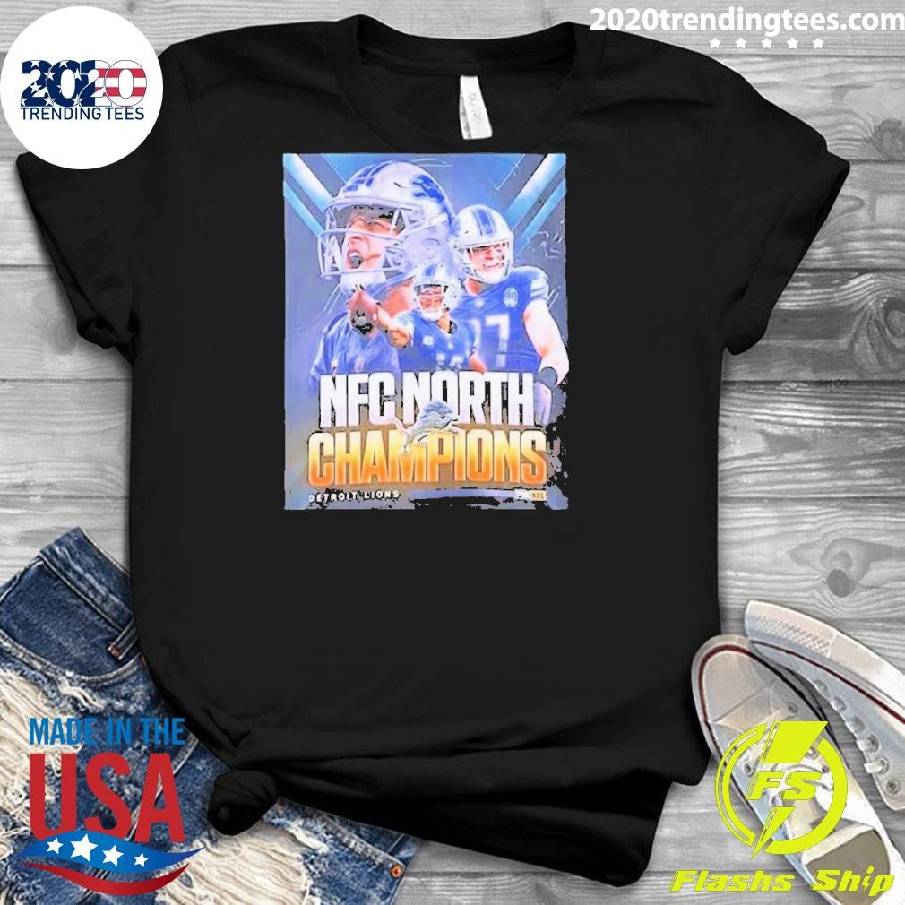 Funny Detroit Lions 2023 Nfc North Division Champions - Adult & Kids T-Shirts, Sweatshirts & Hoodies apparel design preview 3