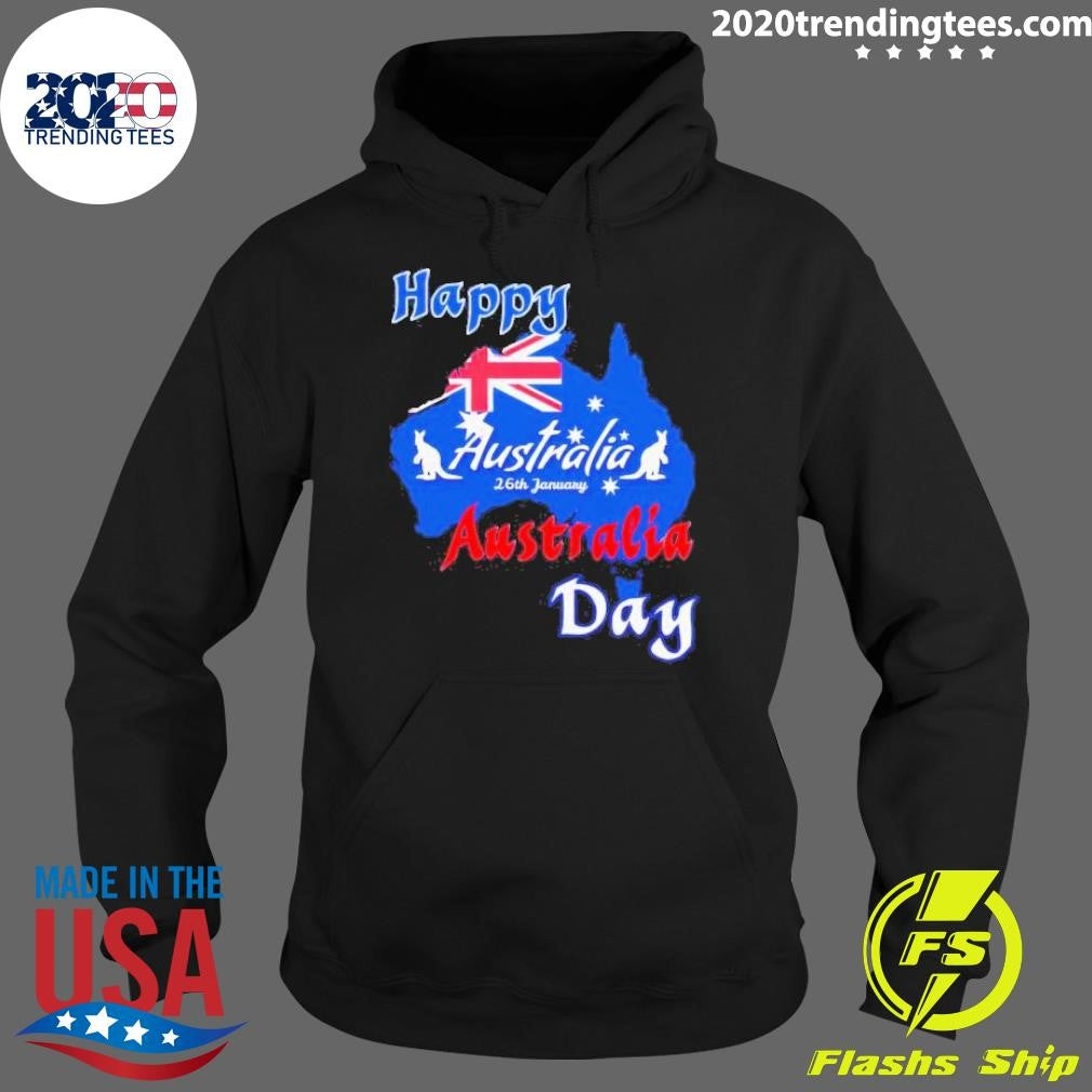 Funny Happy Australia Day 26th January - Adult & Kids T-Shirts, Sweatshirts & Hoodies apparel design preview 2