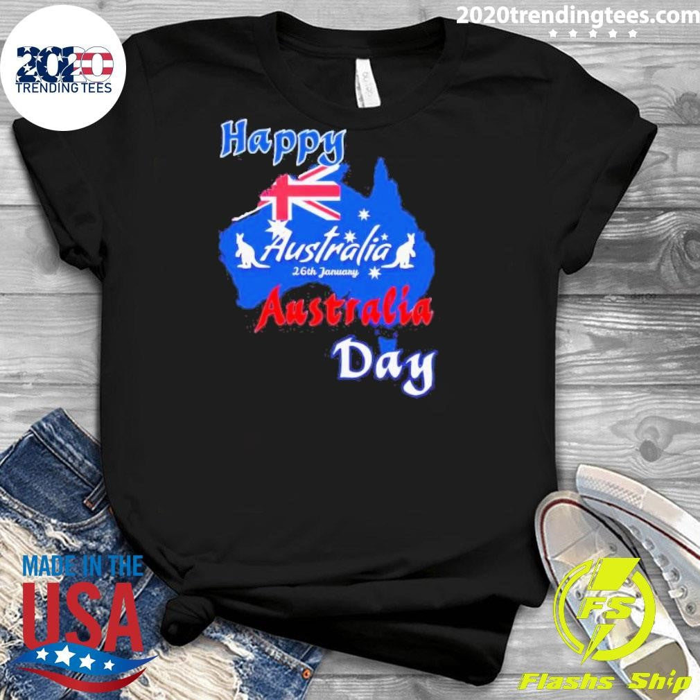 Funny Happy Australia Day 26th January - Adult & Kids T-Shirts, Sweatshirts & Hoodies apparel design preview 3