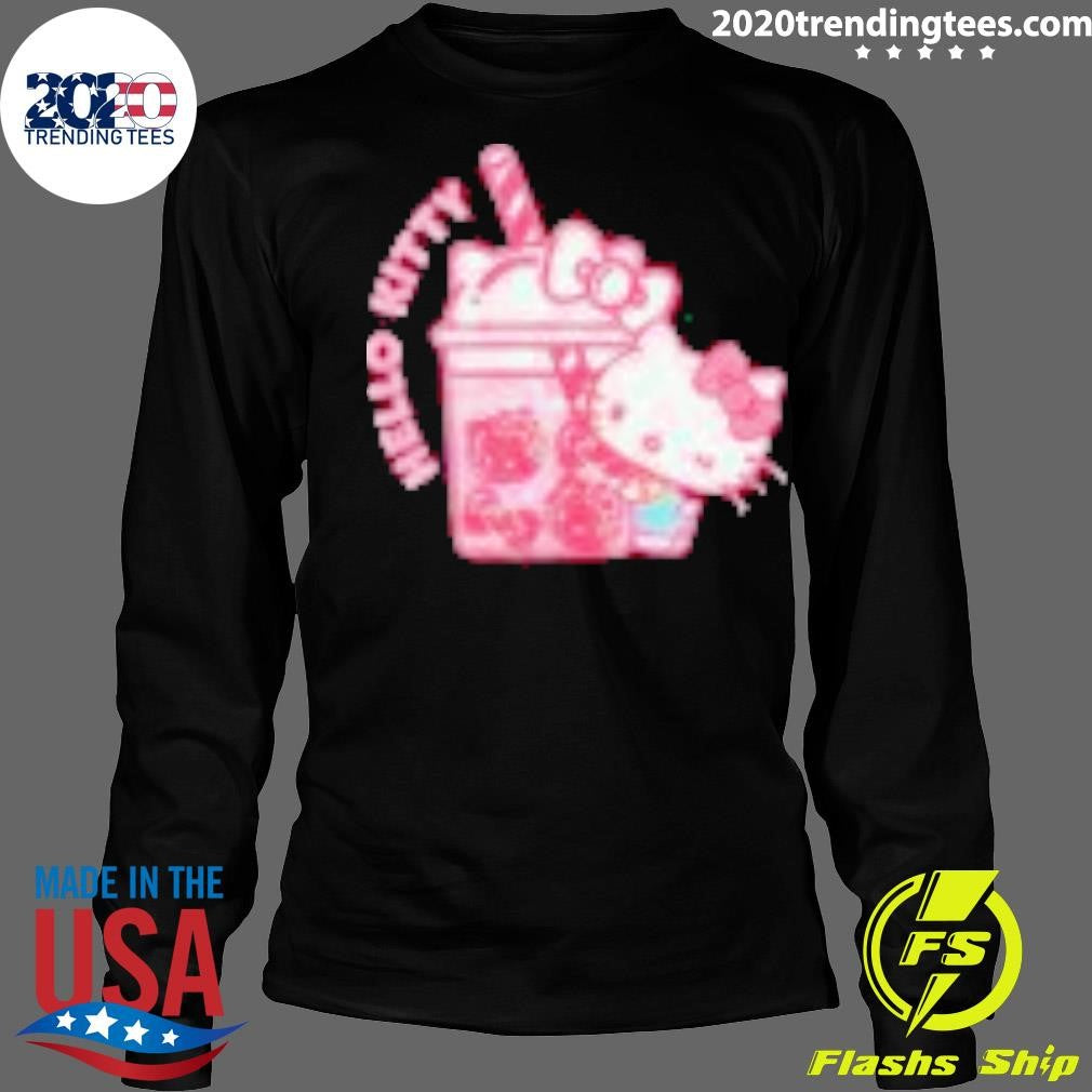Funny Hello Kitty Bubble Tea - Adult & Kids T-Shirts, Sweatshirts & Hoodies apparel design preview 4