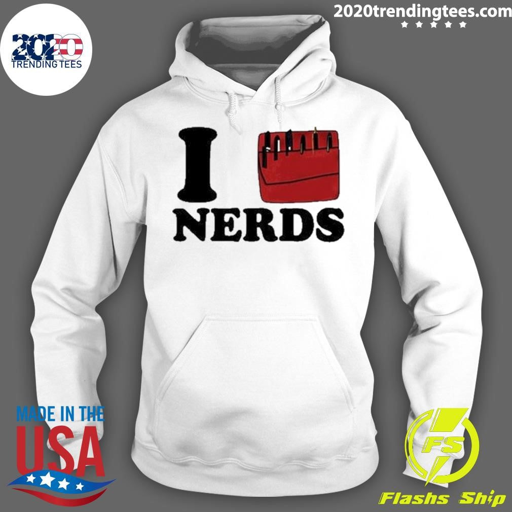 Funny I Heart Nerds Ariana - Adult & Kids T-Shirts, Sweatshirts & Hoodies apparel design preview 2