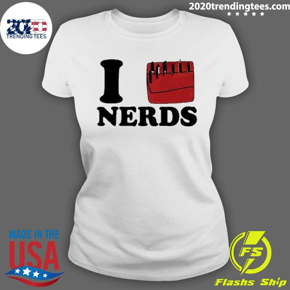 Funny I Heart Nerds Ariana - Adult & Kids T-Shirts, Sweatshirts & Hoodies apparel design preview 3