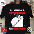 Funny I Want A Hippopotenuse For Christmas - Adult & Kids T-Shirts, Sweatshirts & Hoodies apparel design preview 1