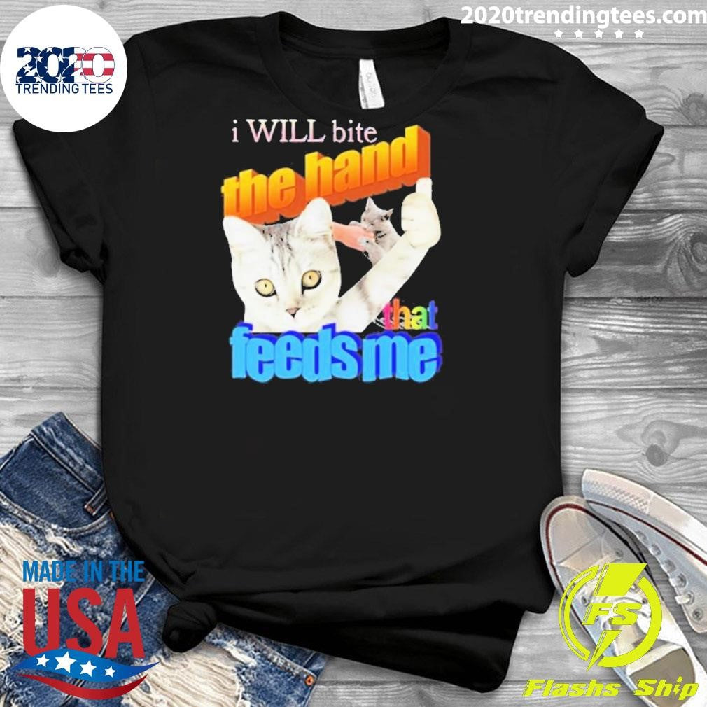 Funny I Will Bite The Hand That Feeds Me - Adult & Kids T-Shirts, Sweatshirts & Hoodies apparel design preview 3