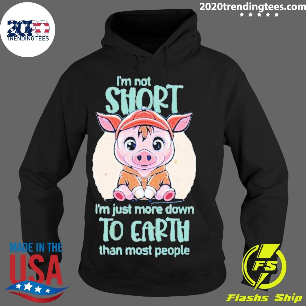 Funny I'm Not Short Pig 2023 - Adult & Kids T-Shirts, Sweatshirts & Hoodies apparel design preview 2