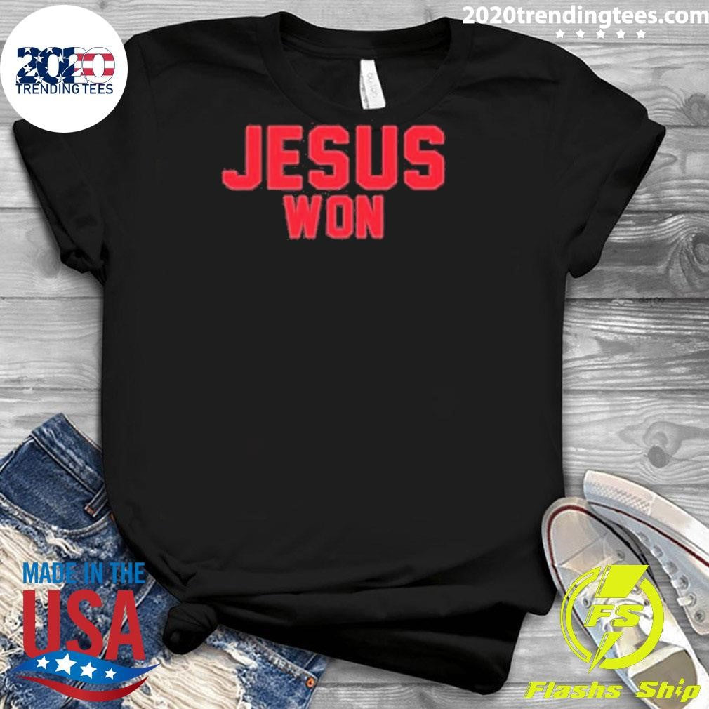 Funny Josh Fryar Jesus Won - Adult & Kids T-Shirts, Sweatshirts & Hoodies apparel design preview 3