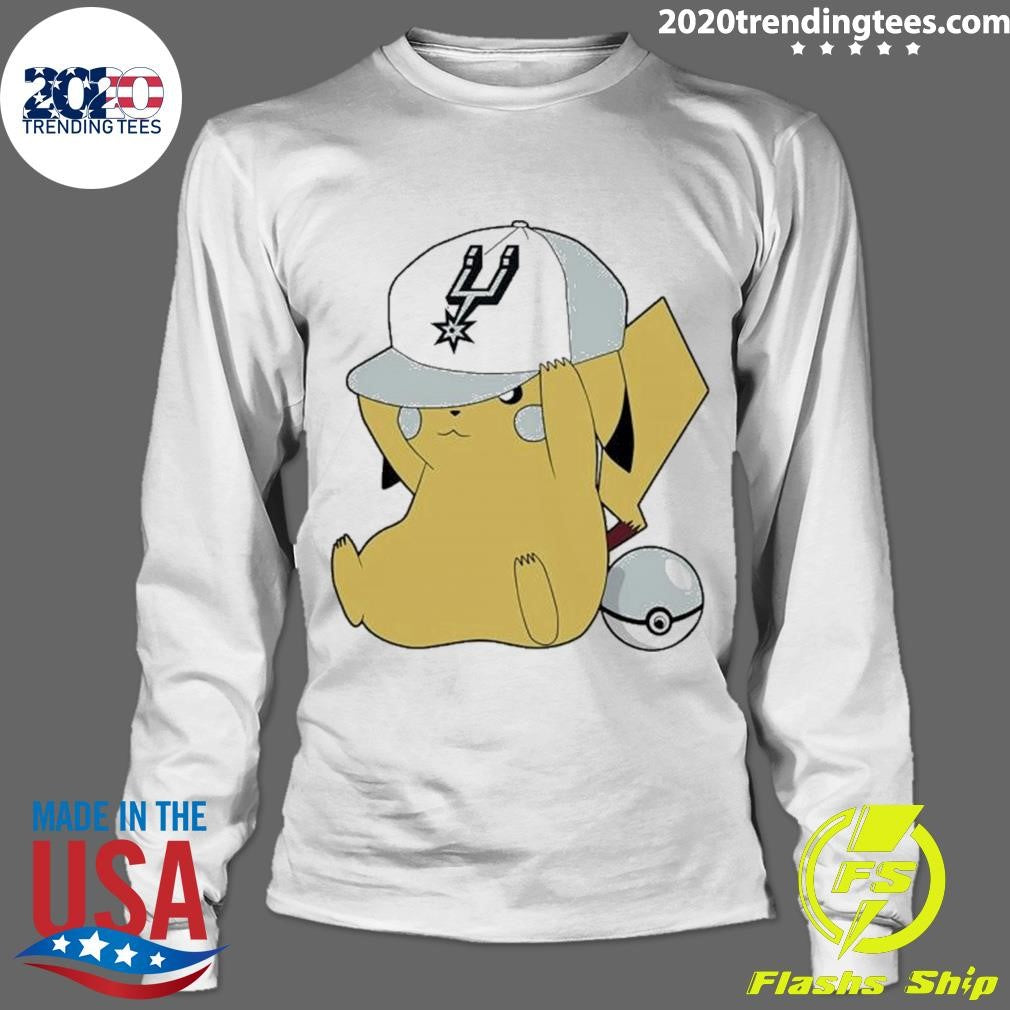 Funny Nba Pikachu San Antonio Spurs - Adult & Kids T-Shirts, Sweatshirts & Hoodies apparel design preview 4